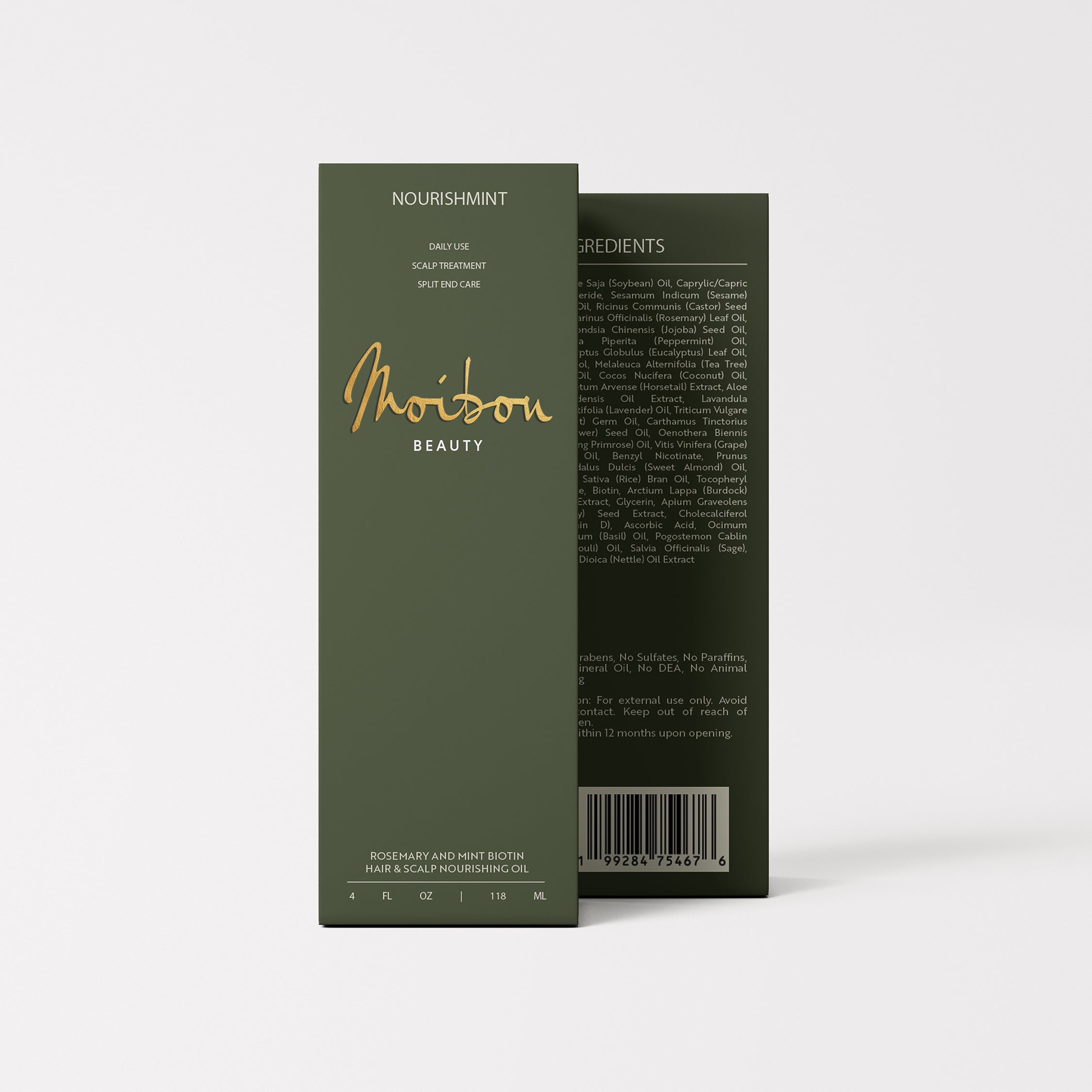Nourishmint Rosemary and Mint Biotin in box.